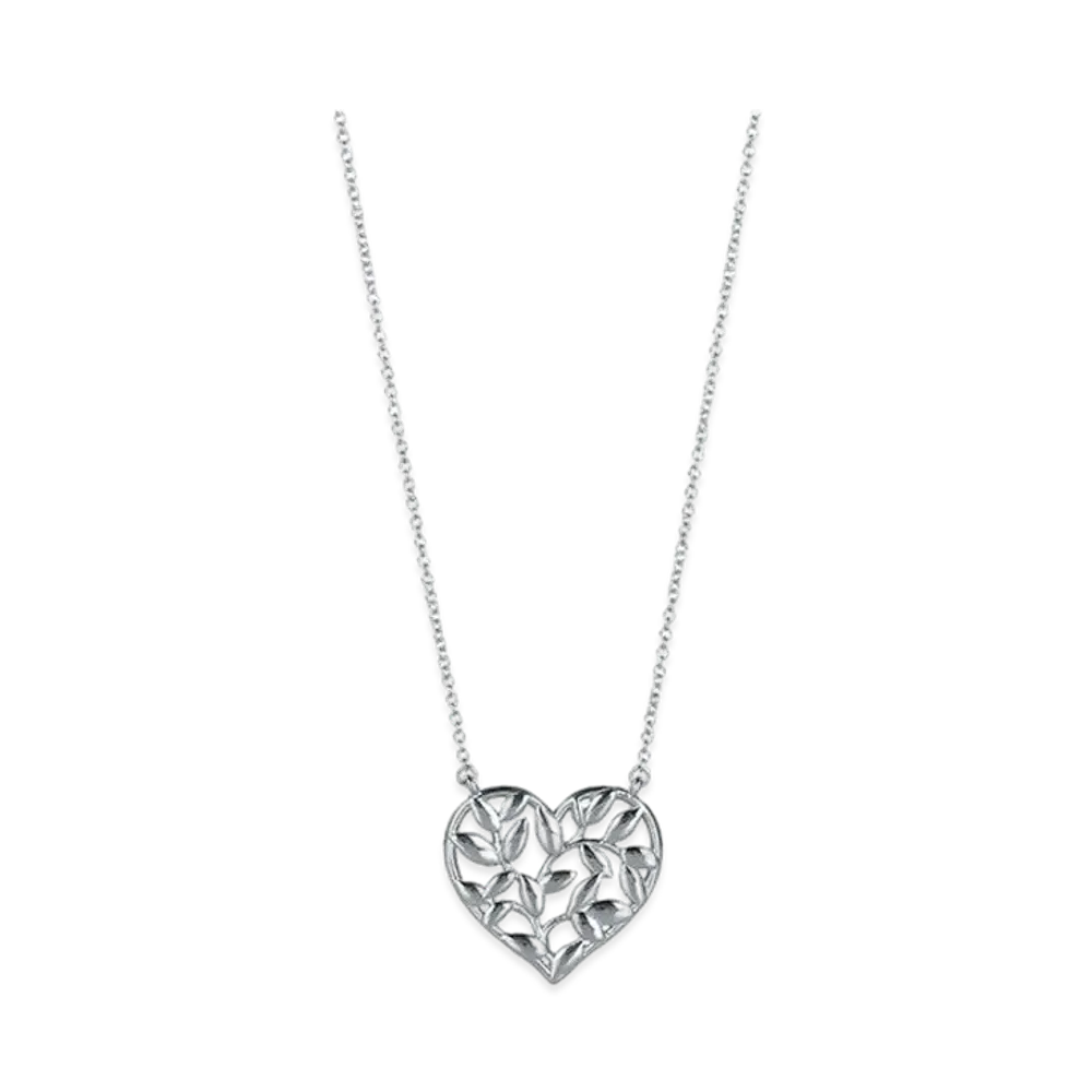 Tiffany & Co. Paloma Picasso Olive Leaf Heart Pendant "Silver"