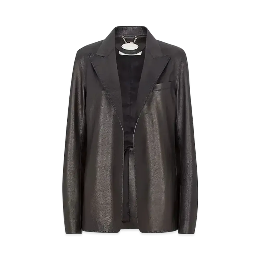 FENDI Women's Leather Jacket "Black"