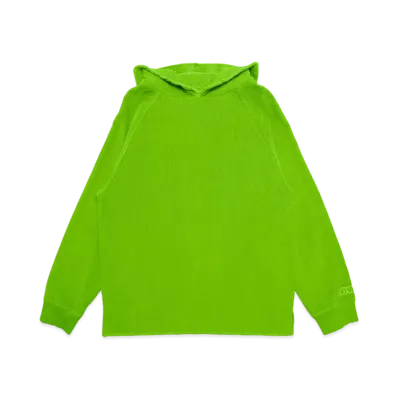 drew house corduroy hoodie "Lime"