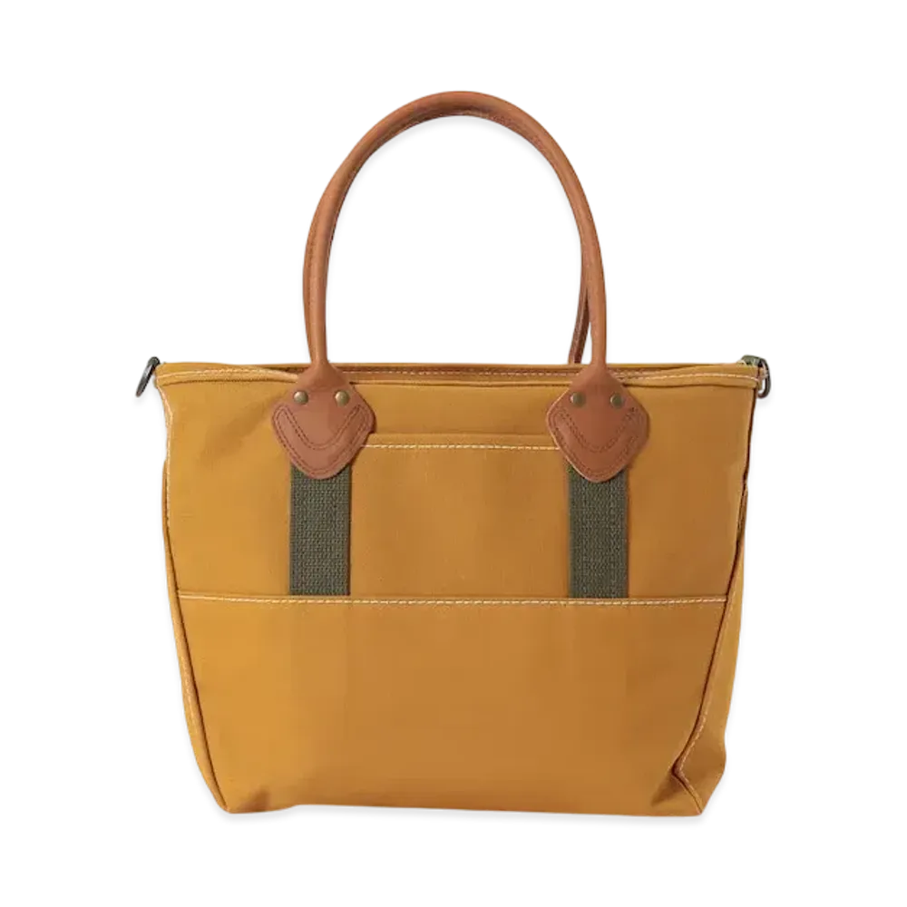 L.L.Bean x BEAMS PLUS Deep Bottom Leather Handle Zip Tote M "Brown"