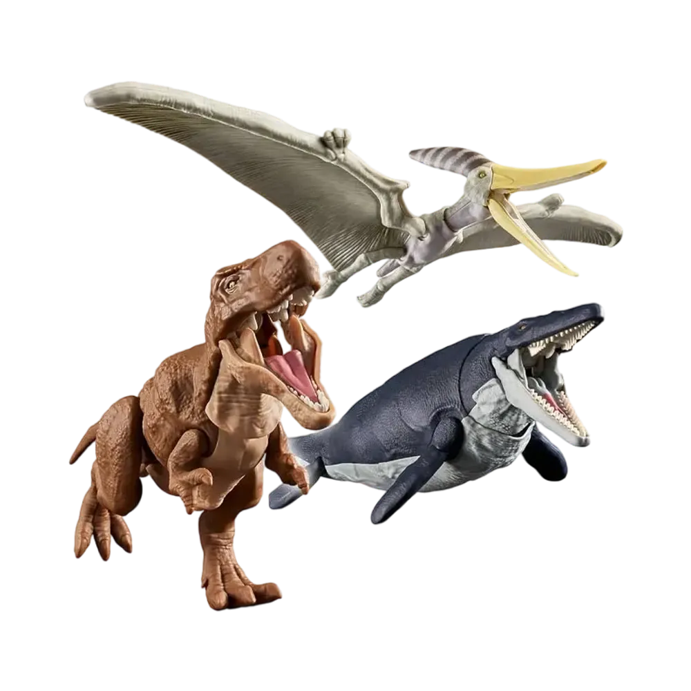BANDAI "PLANNOSAURUS" Land, Sea, and Air Dinosaur Set