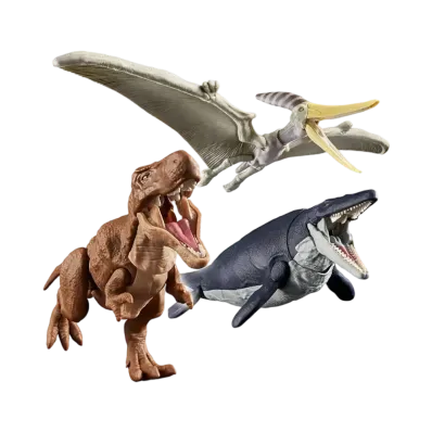 BANDAI "PLANNOSAURUS" Land, Sea, and Air Dinosaur Set