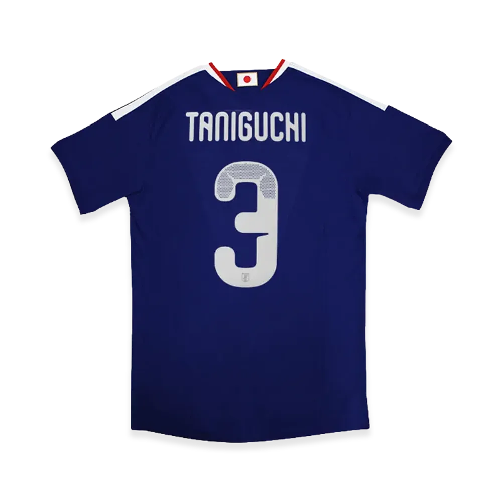 adidas Soccer Japan 2026 Home Authentic Jersey #3 Shogo Taniguchi "Japan Blue/Ash Blue"