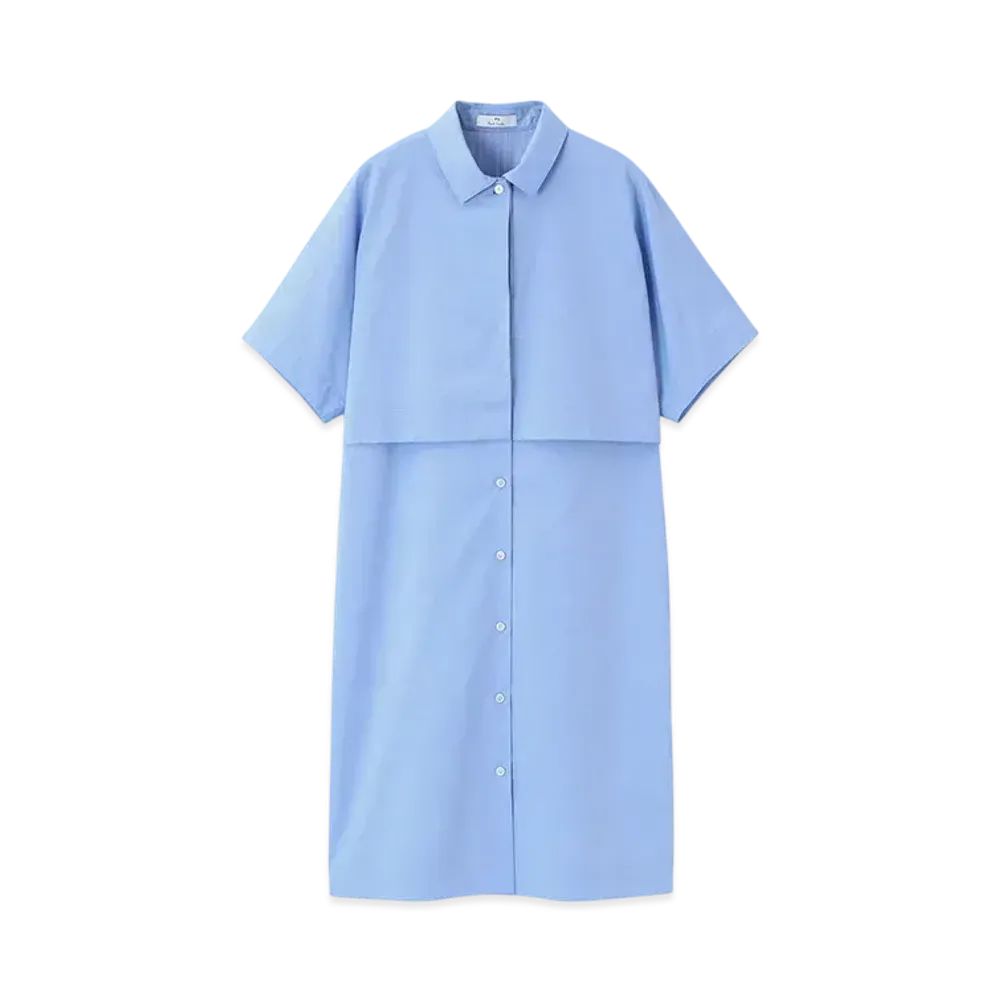 Paul Smith Women's Double Layered Shirt Dress "Blue"