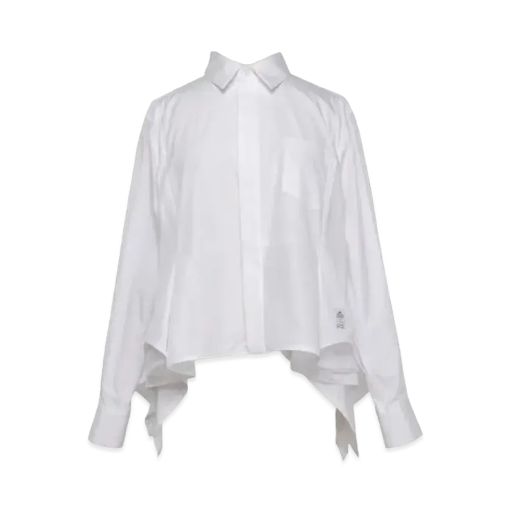 sacai Thomas Mason Cotton Poplin Shirt "Off White"