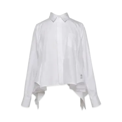 sacai Thomas Mason Cotton Poplin Shirt "Off White"