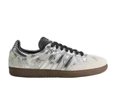 adidas Women's Samba OG Pony Hair "Cream White/Silver Metallic"