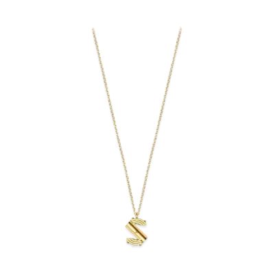 Louis Vuitton LV & Me Necklace Letter S "Gold"