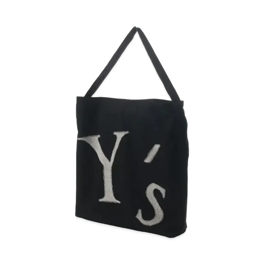 Yohji Yamamoto Y's GABARDINE NEEDLE PUNCH Y's BIG TOTE "Black/White"