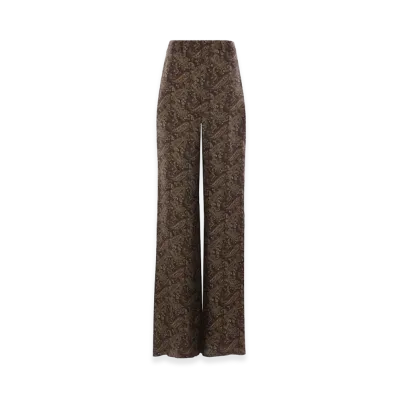 Saint Laurent Women's Paisley Print Pants "Multi"