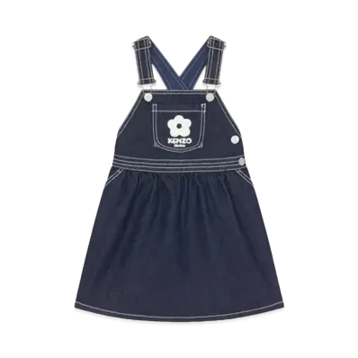 KENZO 'SAILOR' Denim Dress With Straps "Navy Blue"