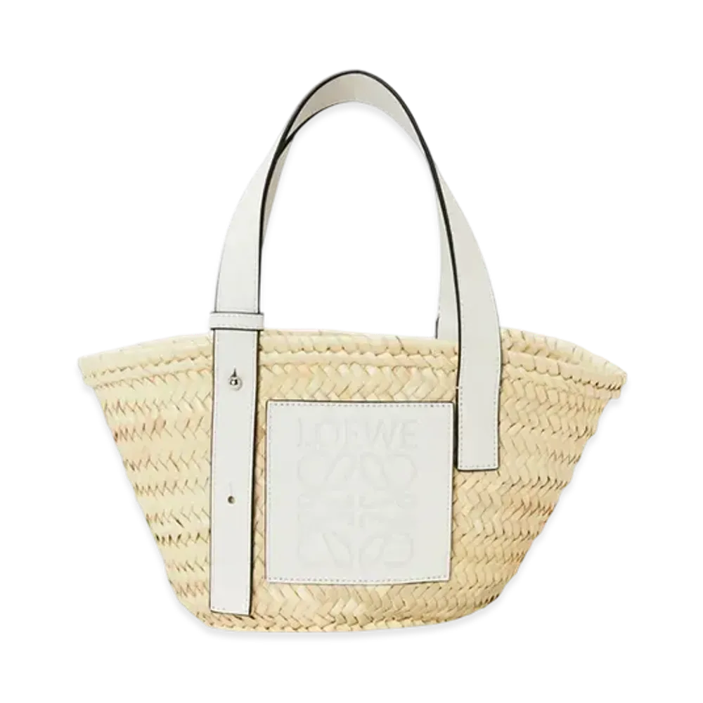 LOEWE Basket Bag Small "Natural/White"