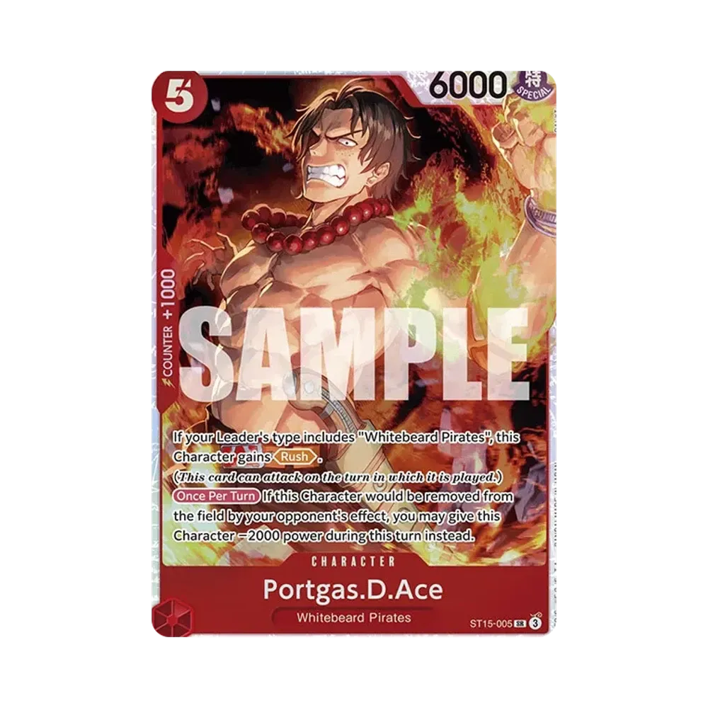 ポートガス・D・エース SR-SPC [ST15-005](ブースターパック「決戦の刻