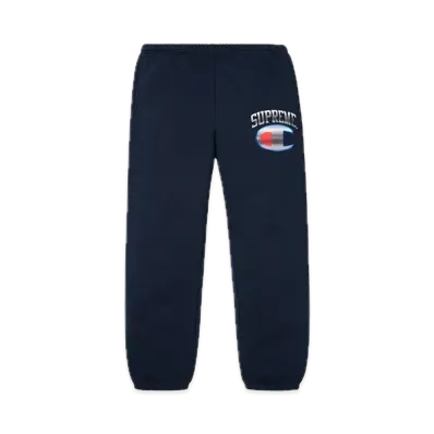 Supreme x Champion Chrome Sweatpant "Navy"