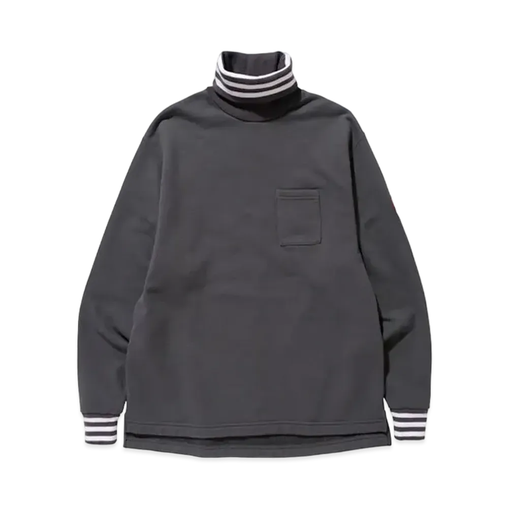 Cav Empt (C.E) HOOP CUFF TURTLE NECK SWEAT "Charcoal"