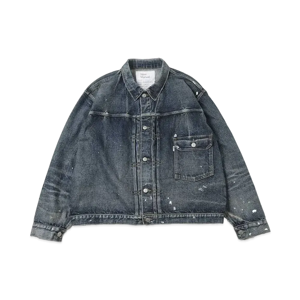 New Manual x KAPTAIN SUNSHINE Collaboration Denim T-Back Jacket "Indigo"