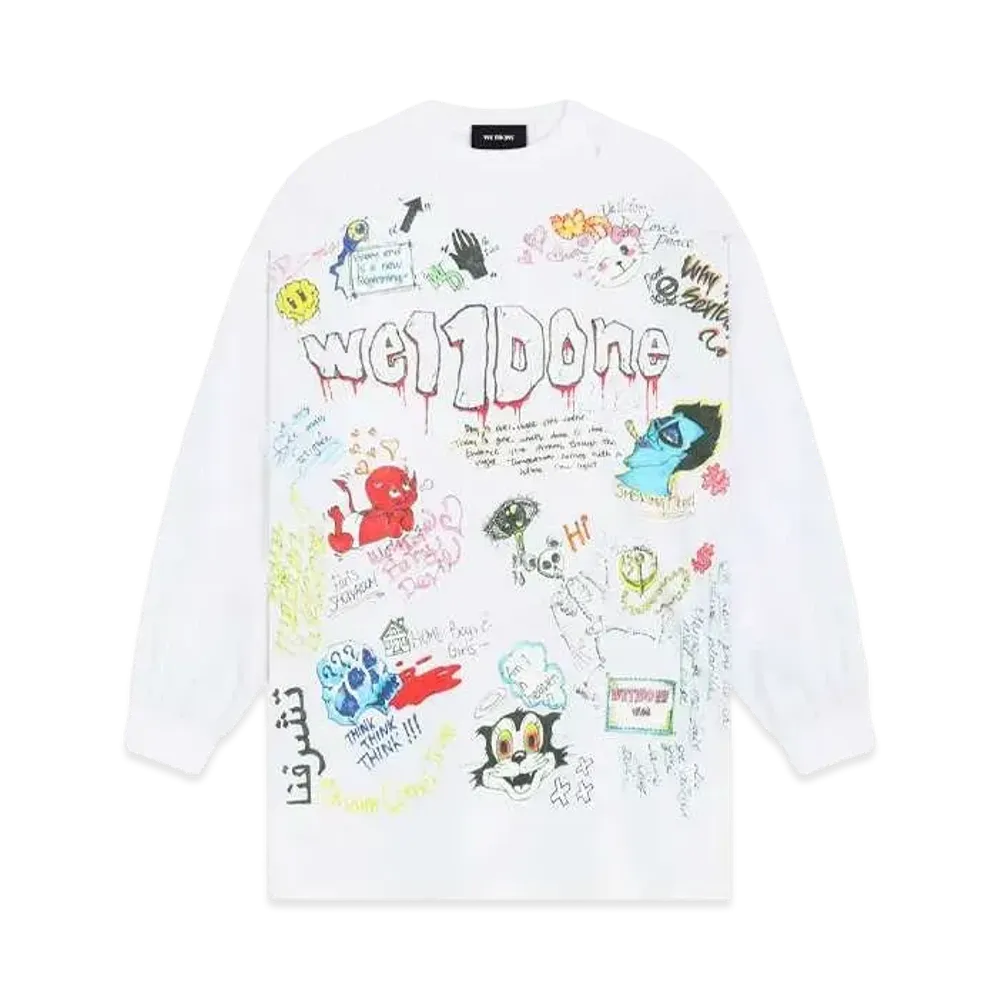 WE11DONE Graphic T-shirt "White"