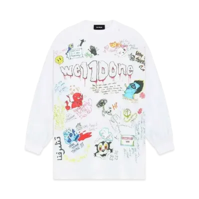 WE11DONE Graphic T-shirt "White"