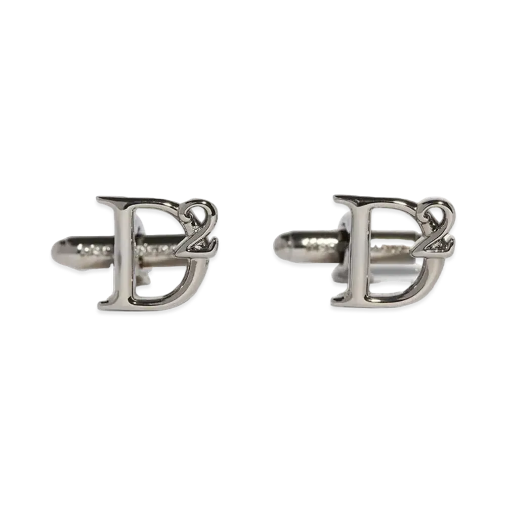 Dsquared2 D2 Statement Cufflinks "Silver"