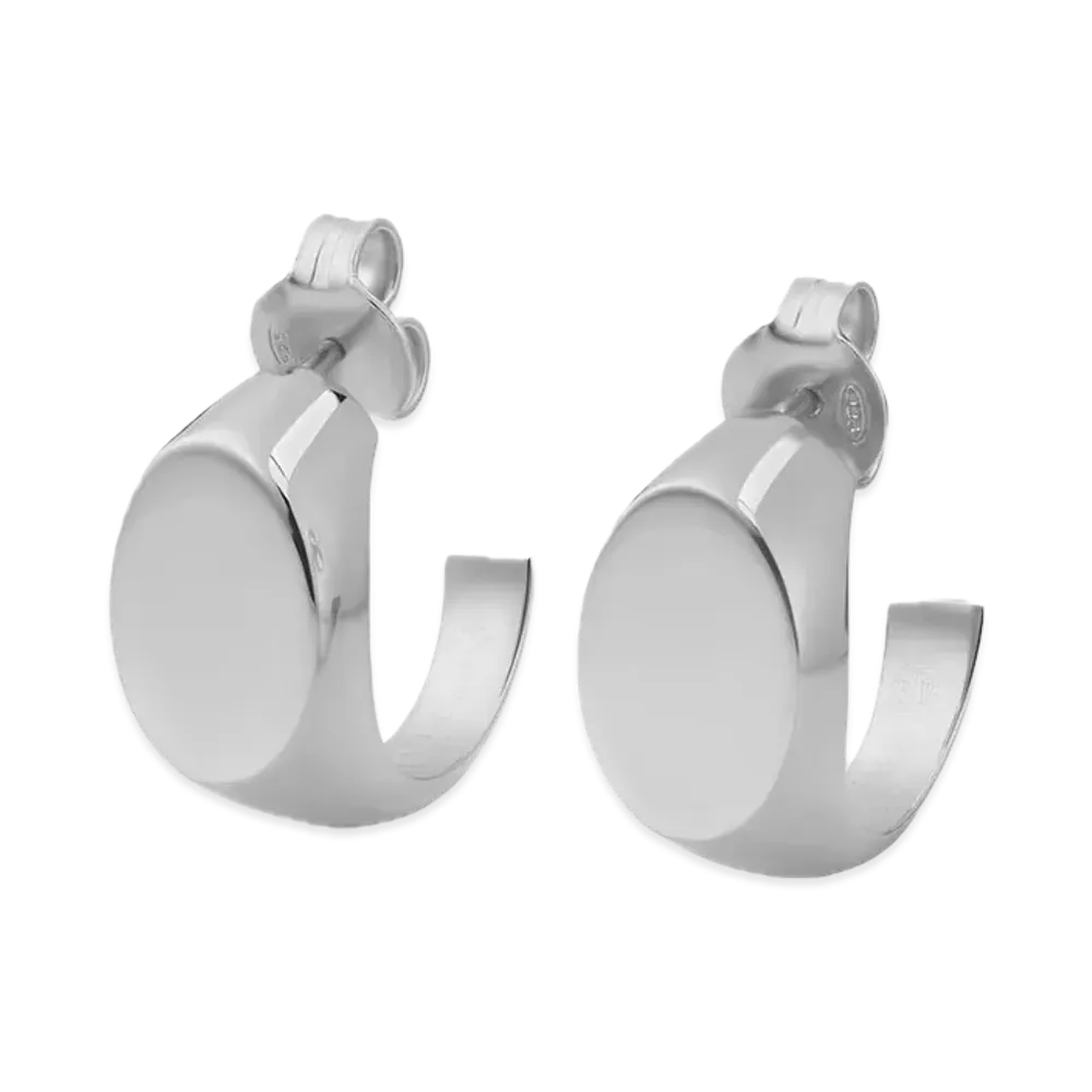Maison Margiela Logo Signet Earrings "Silver"
