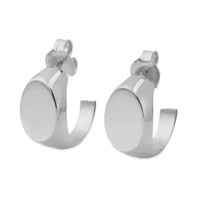 Maison Margiela Logo Signet Earrings "Silver"