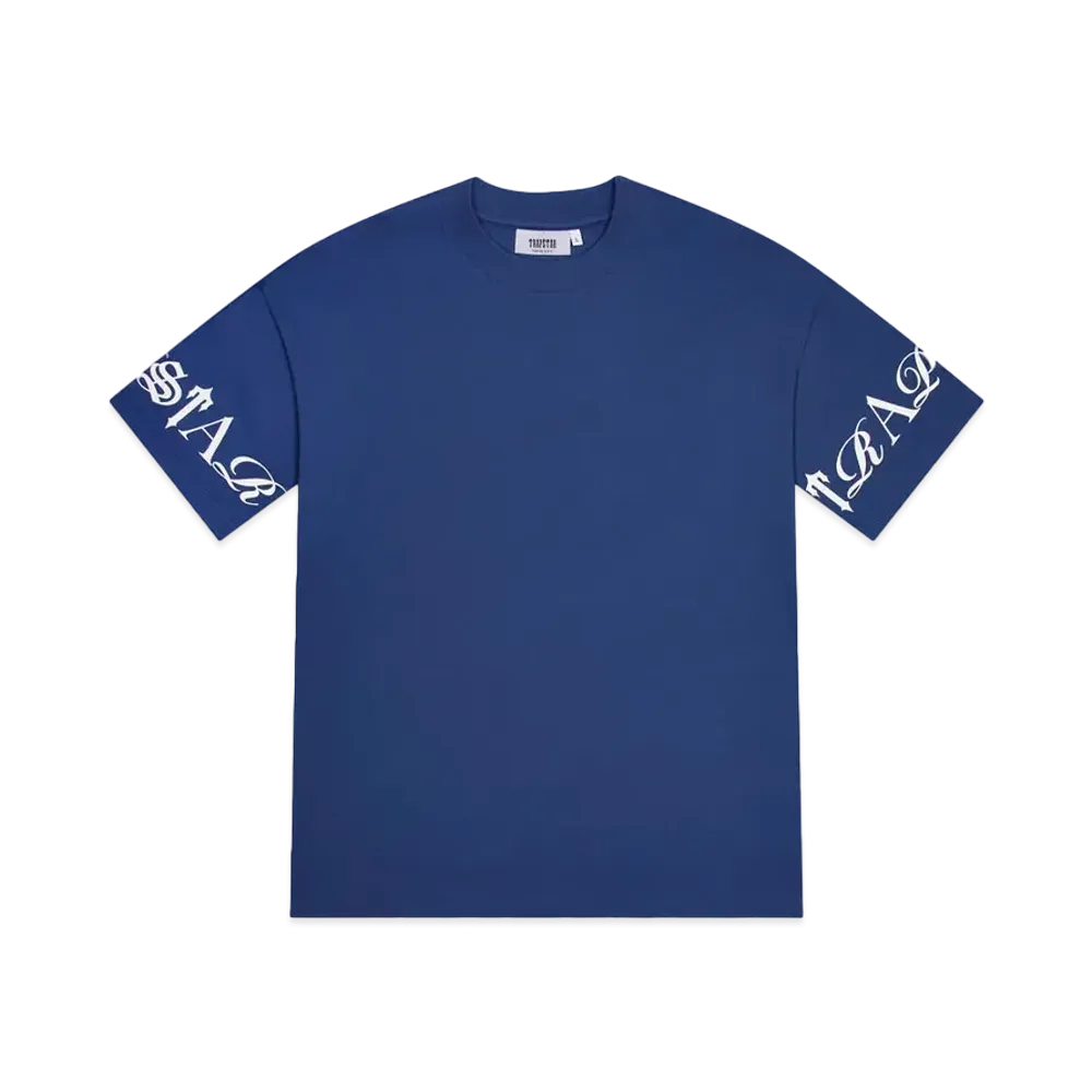 TRAPSTAR Script Tee "Blue/White"
