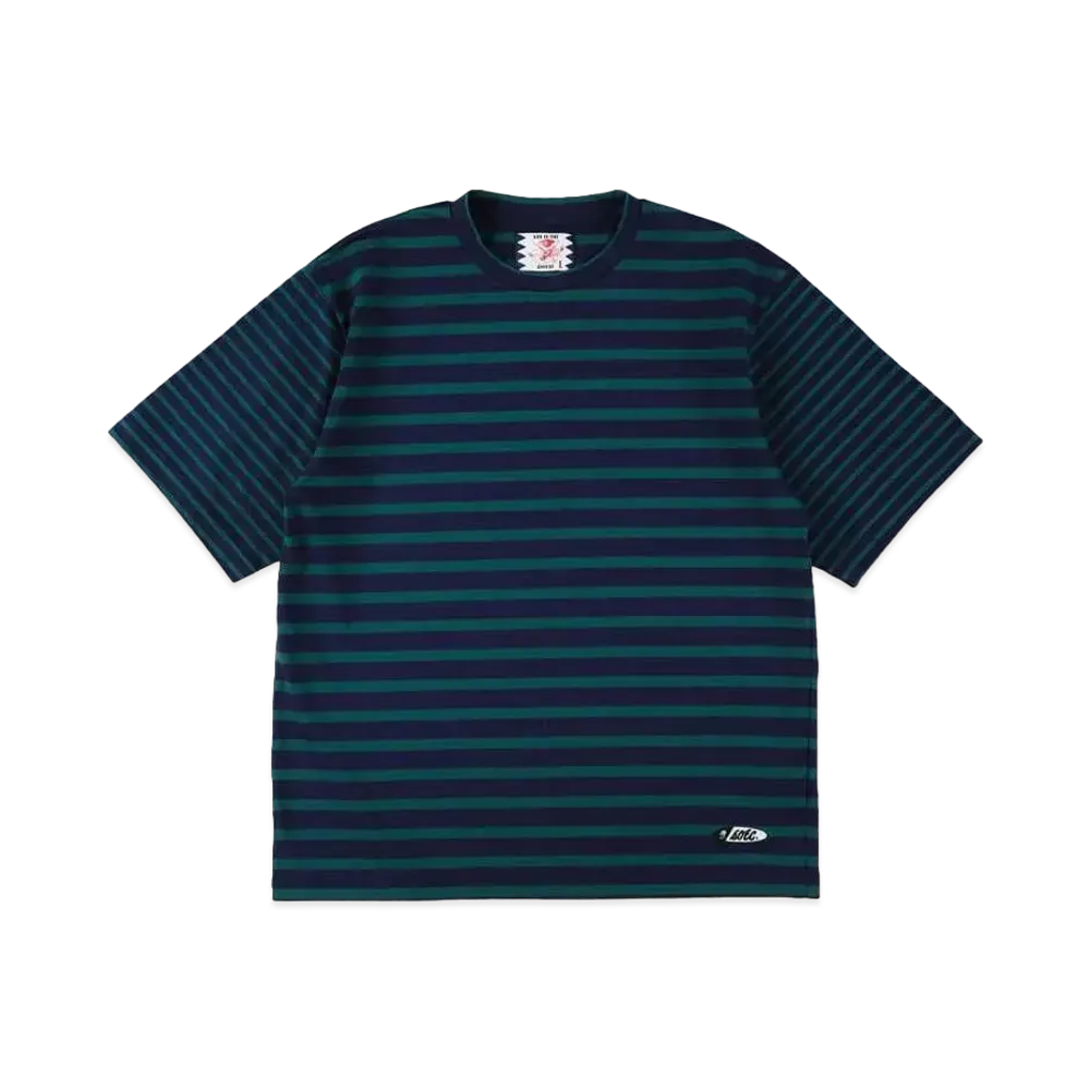 SON OF THE CHEESE Odd Border TEE "NAVY"