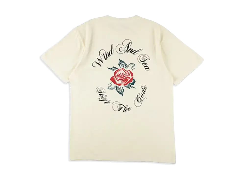 WIND AND SEA Rose Logo S/S Tee "Off White"