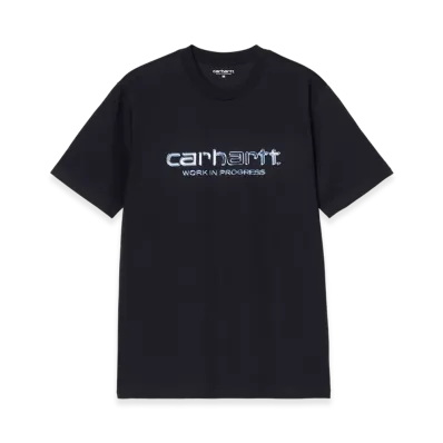 Carhartt WIP S/S Solar Chrome Script T-Shirt "Dark Navy"