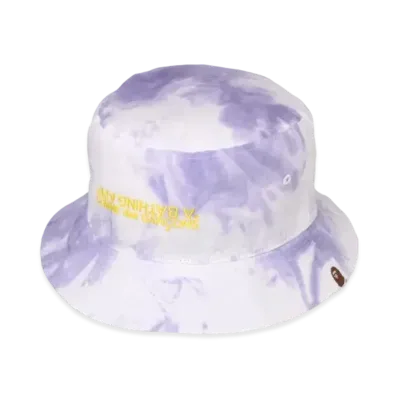 A BATHING APE x CDG OSAKA Tie Dye Bucket Hat "Purple"