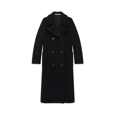 Stella McCartney Long Wool Overcoat "Black"