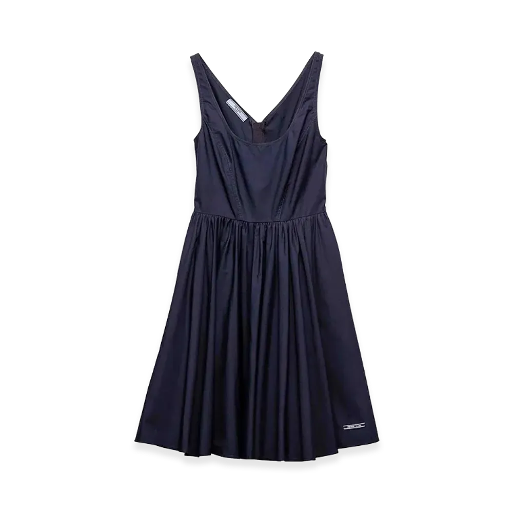 PRADA Wonen's Cotton Dress "Navy"