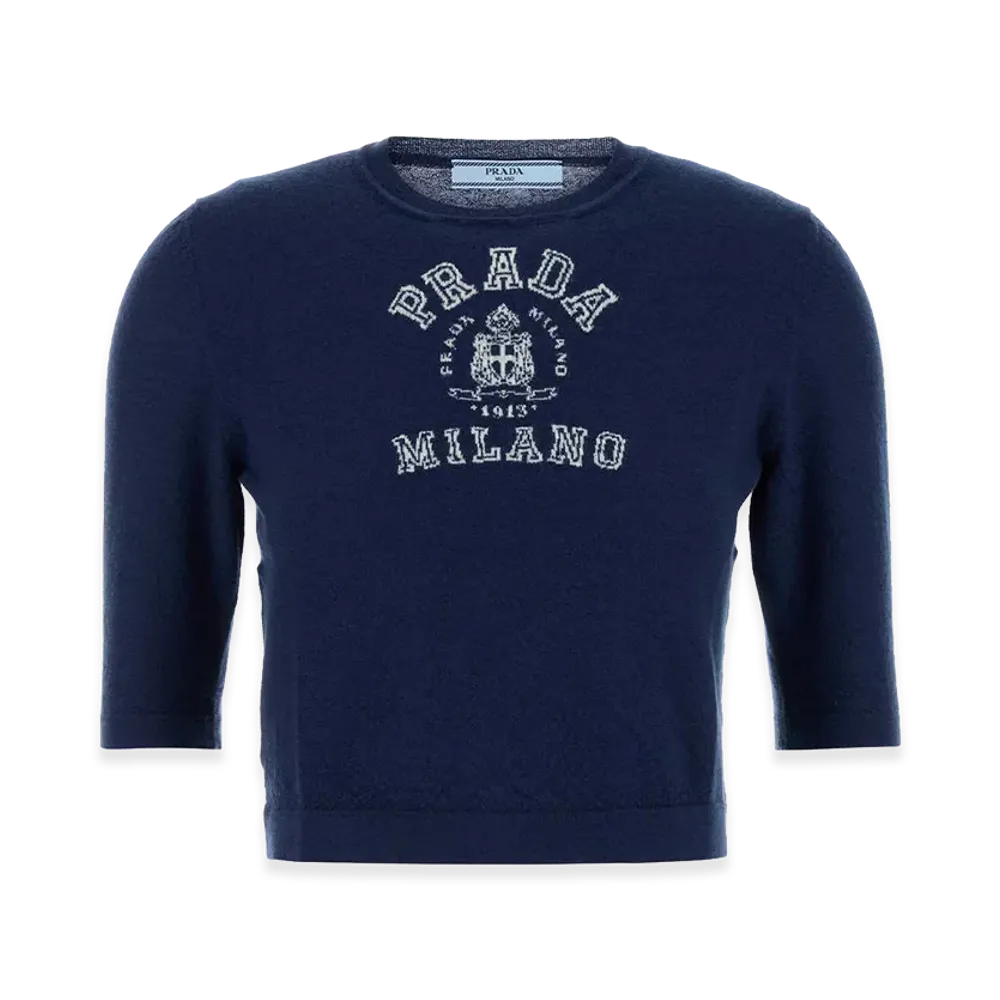 PRADA Women's Cashmere Sweater "Blue"