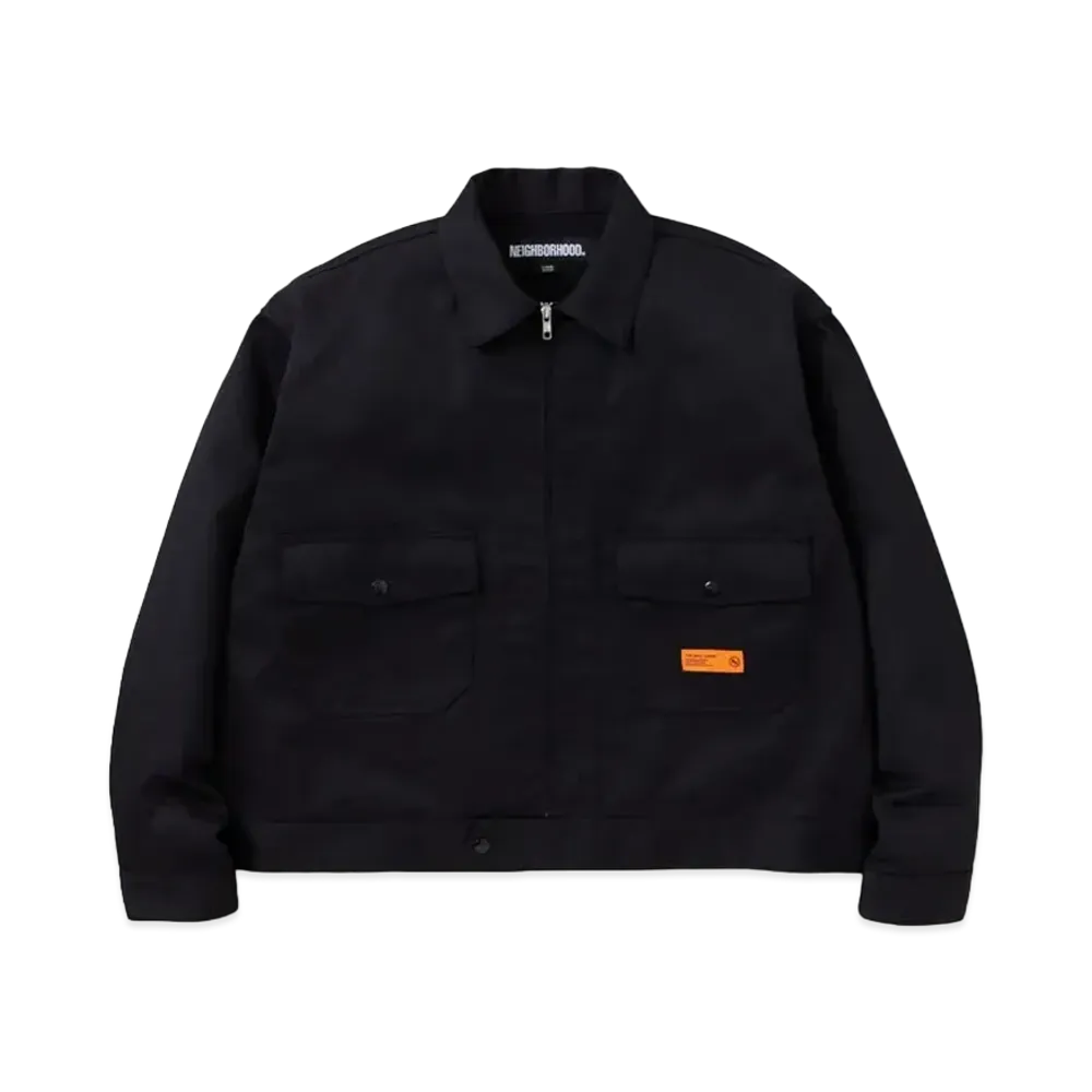 NEIGHBORHOOD Belted Zip Work Jacket "Black"