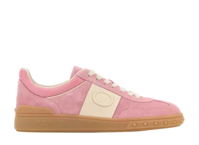 Valentino Garavani Women's Pink Suede Upvillage Sneakers "Pink"