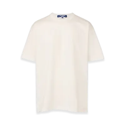 JUNYA WATANABE MAN Cotton Polyester Plating Jersey Plain Tee "White"