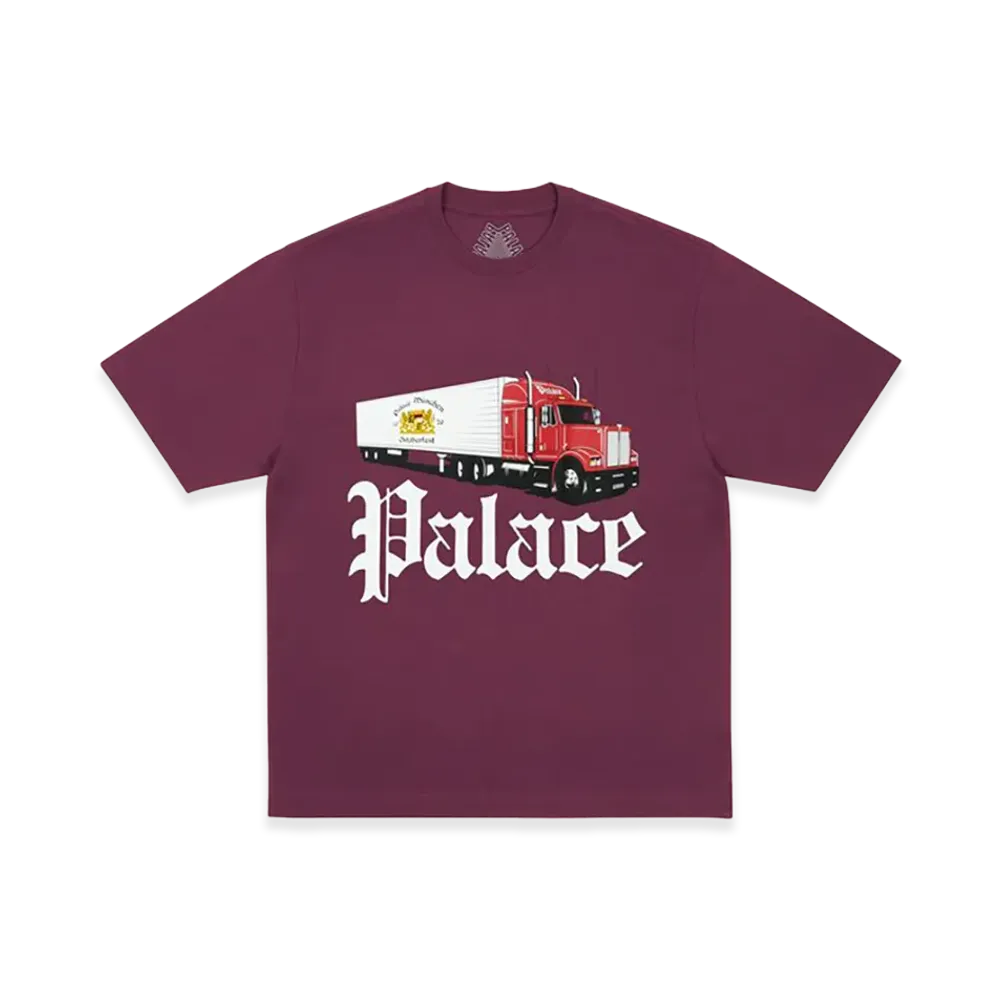PALACE Truck Off T Shirt "Rich Wine"