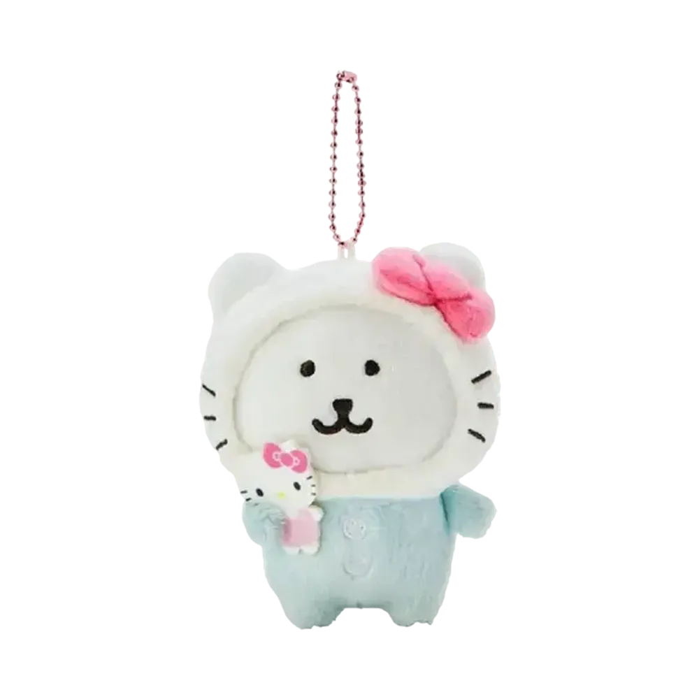 Sanrio -Chiikawa- Nagano Friends x Sanrio Characters Mascot Holder (Nagano Bear x Hello Kitty)