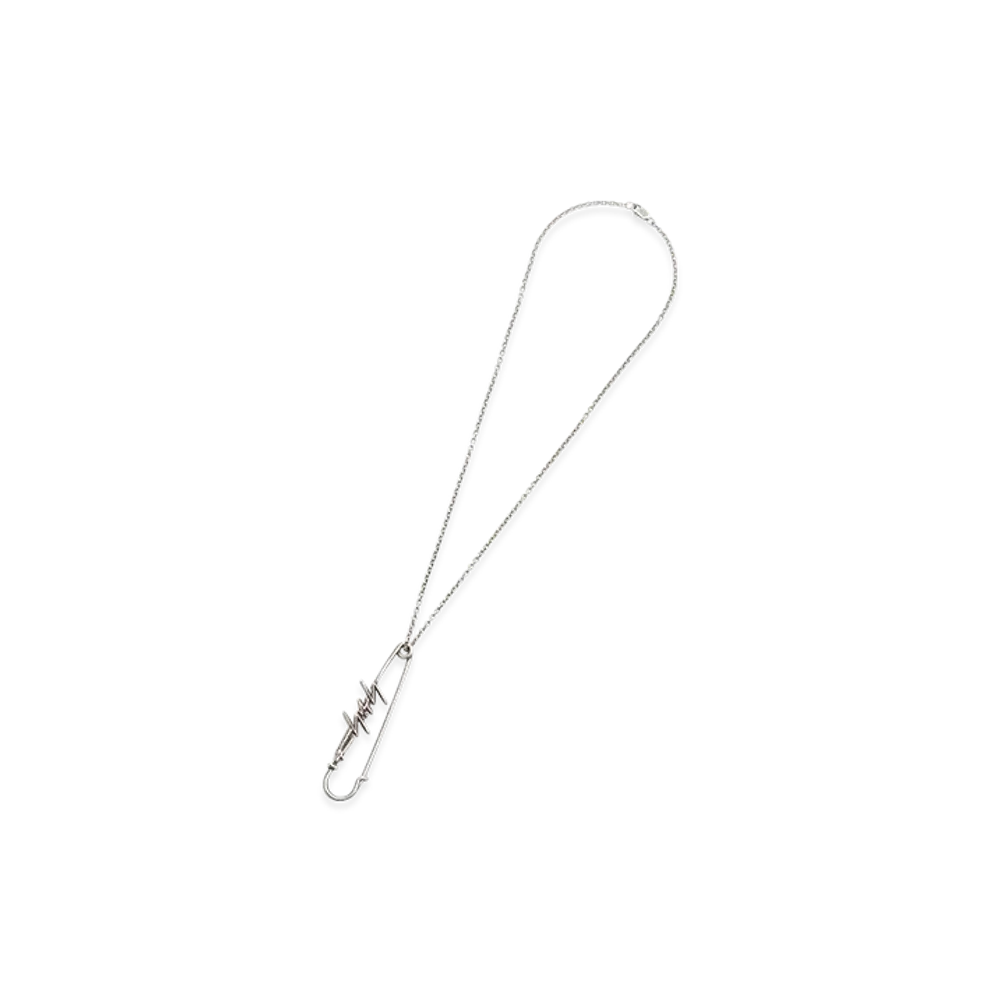 Yohji Yamamoto POUR HOMME Antique Sv Coat Safety Pin Pendant "Silver"