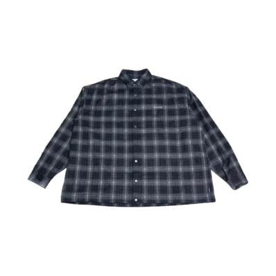 ALOUND Oversized Check Shirts "Black"