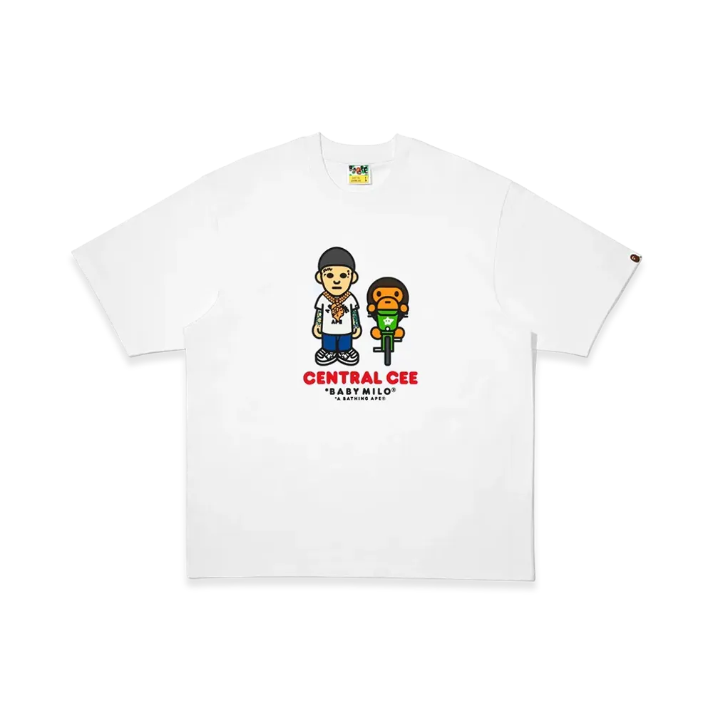 A BATHING APE x Spotify x SYNA World by Central Cee Baby Milo®︎ Relaxed Fit Tee "White"