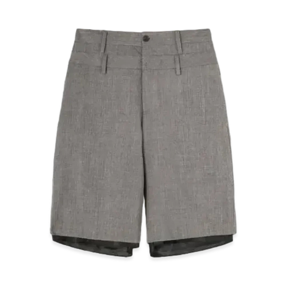 AMBUSH Double Belted Shorts "Medium Grey"