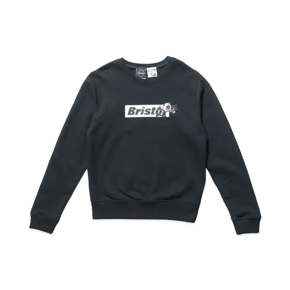 F.C.REAL BRISTOL For Kids Felix The Cat Supporter Crewneck Sweat "Black"