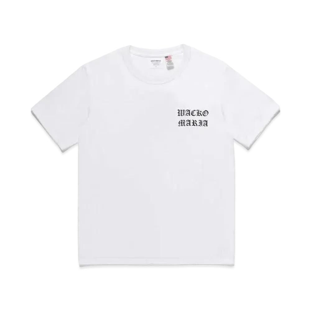 WACKO MARIA US FABRIC T-SHIRT #1 "White"