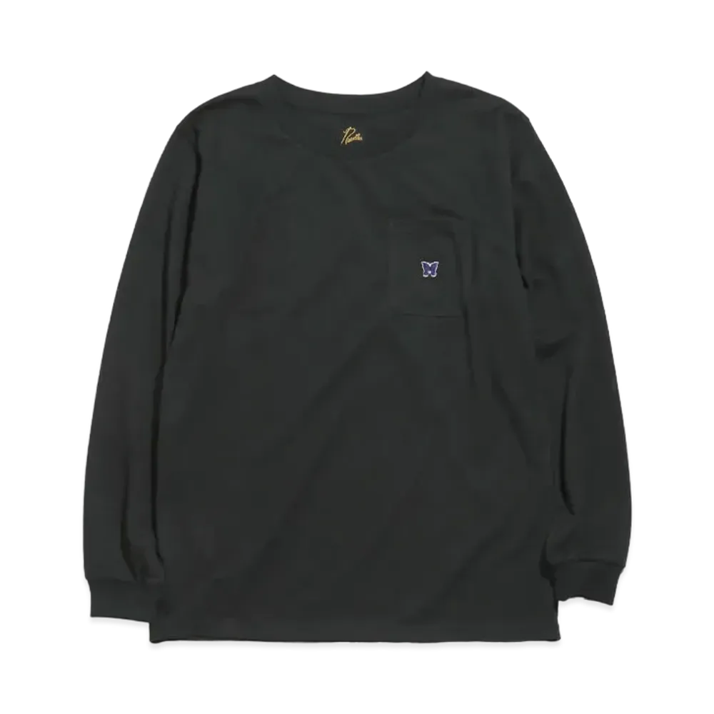 Needles L/S CREW NECK TEE - PE/C JERSEY "Black"