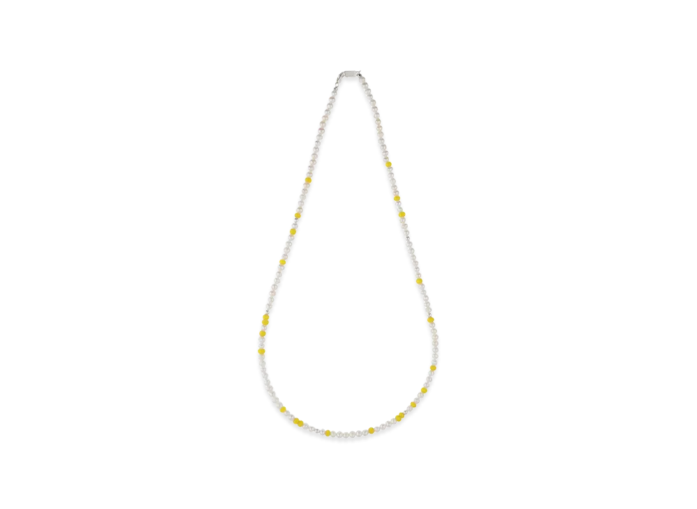 WIND AND SEA IVX Japan WDS Pearl & White Hearts Necklace "Yellow"