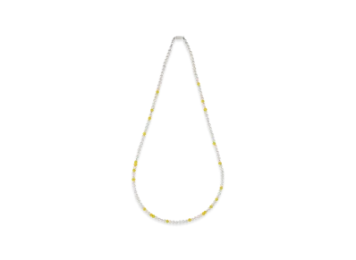 WIND AND SEA IVX Japan WDS Pearl & White Hearts Necklace "Yellow"