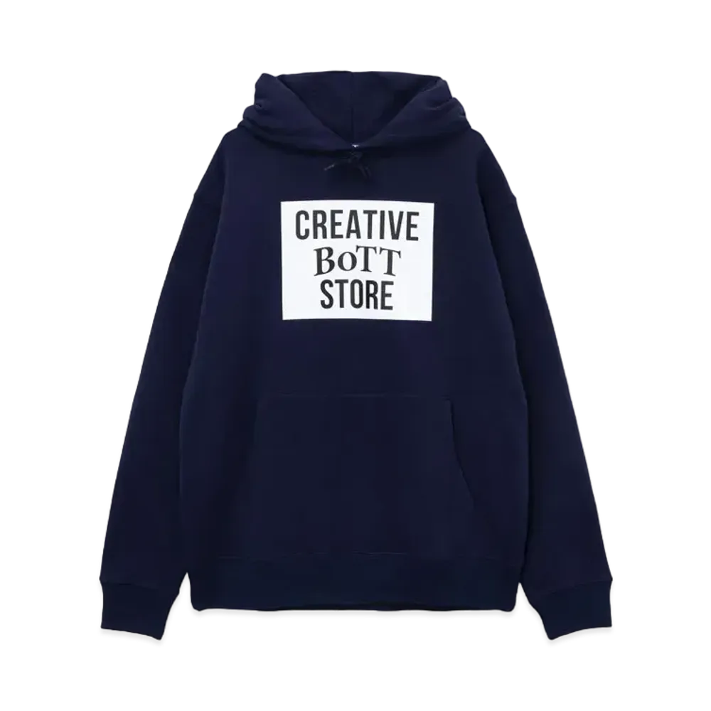 BoTT x creativedrugstore Square Logo Hoodie "Navy"