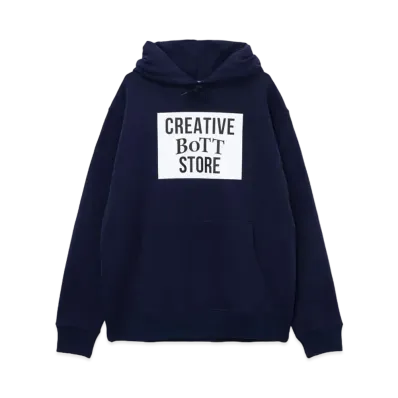 BoTT x creativedrugstore Square Logo Hoodie "Navy"