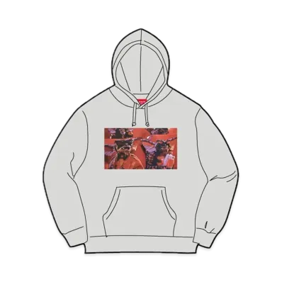 Supreme Gremlins Hooded Sweatshirt "Heather Grey"